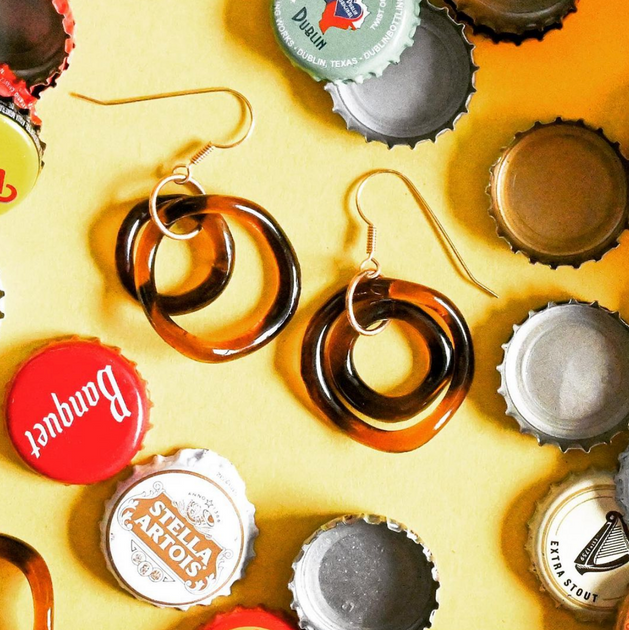 Irish I had a Beer: Jewelry Made from Recycled Beer Bottles for a styl ...