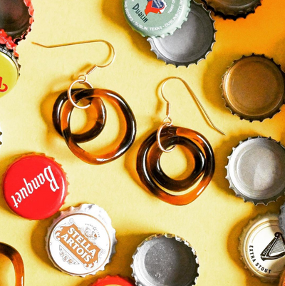 Irish I had a Beer: Jewelry Made from Recycled Beer Bottles for a stylish St. Paddy's Day